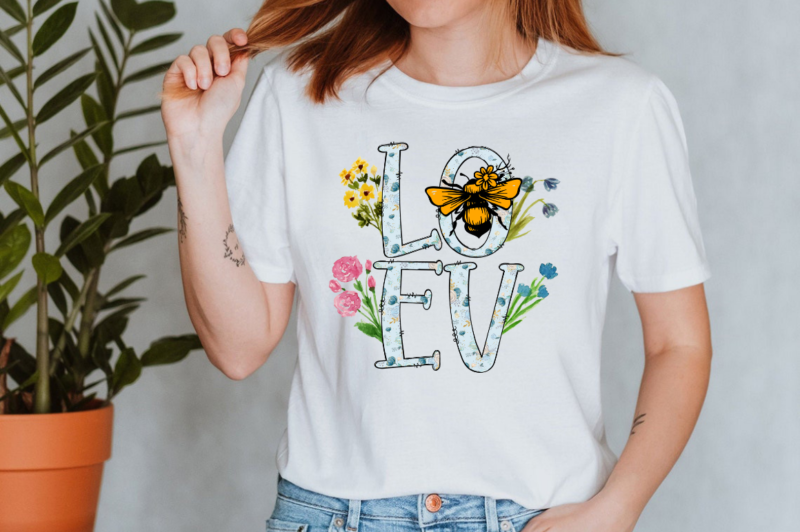 t-shirt vector Wildflowers Sublimation Bundle