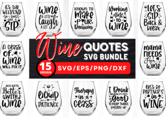 Wine Lover SVG Bundle