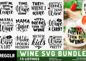 Wine Quotes Svg Bundle