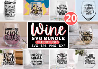 Wine Svg Bundle t shirt design for sale