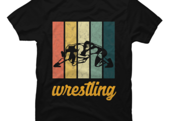 Wrestling Retro Vintage T-Shirt Wrestler Sports