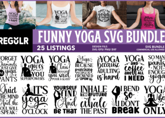Yoga Quotes SVG Bundle