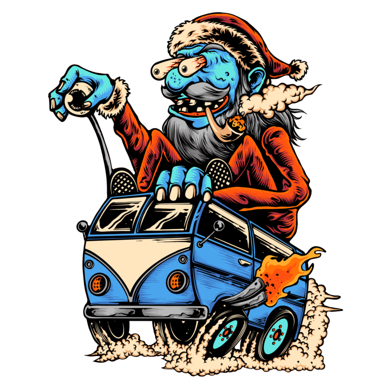 Zombie santa