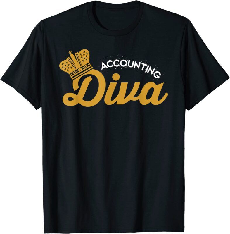 accounting diva accountant cpa bookkeeper funny gift t shirt t shirt men