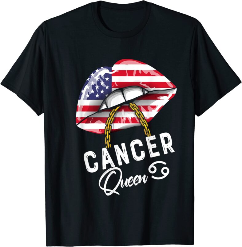american cancer queen lips june july birthday sexy zodiac t shirt men
