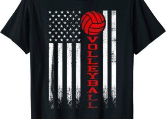 american flag volleyball shirt for girls boys men amp women men
