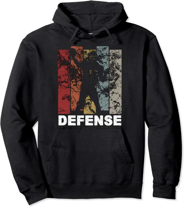 american football team football player defense pullover hoodie unisex