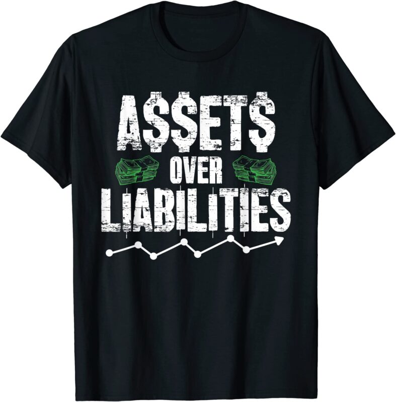 assets over liabilities funny accounting gift accountant cpa t shirt men