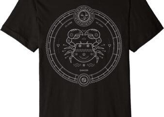 astrological cancer symbol astrology zodiac sign gift premium t shirt men