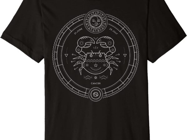 Astrological cancer symbol astrology zodiac sign gift premium t shirt men