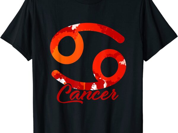 Astrological sign gift idea symbol zodiac sign cancer t shirt men