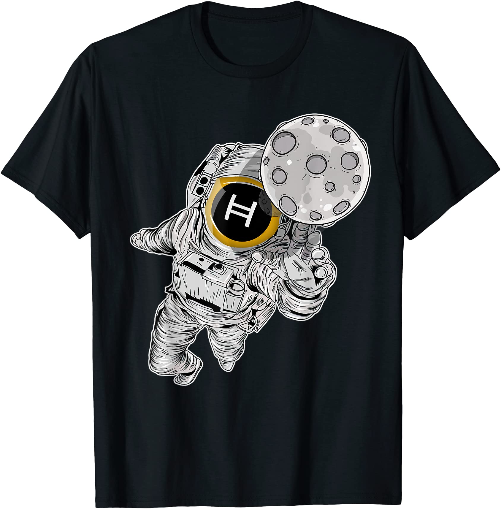 astronaut blockchain crypto hedera hashgraph hbar t shirt men - Buy t ...