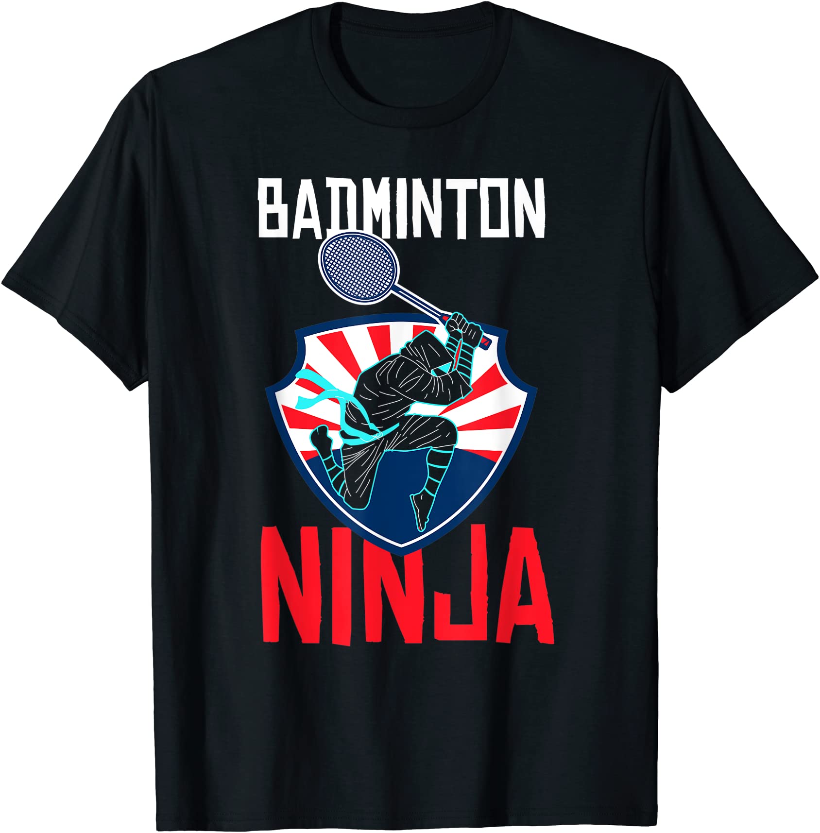 badminton ninja shirt funny badminton player badminton gift t shirt men