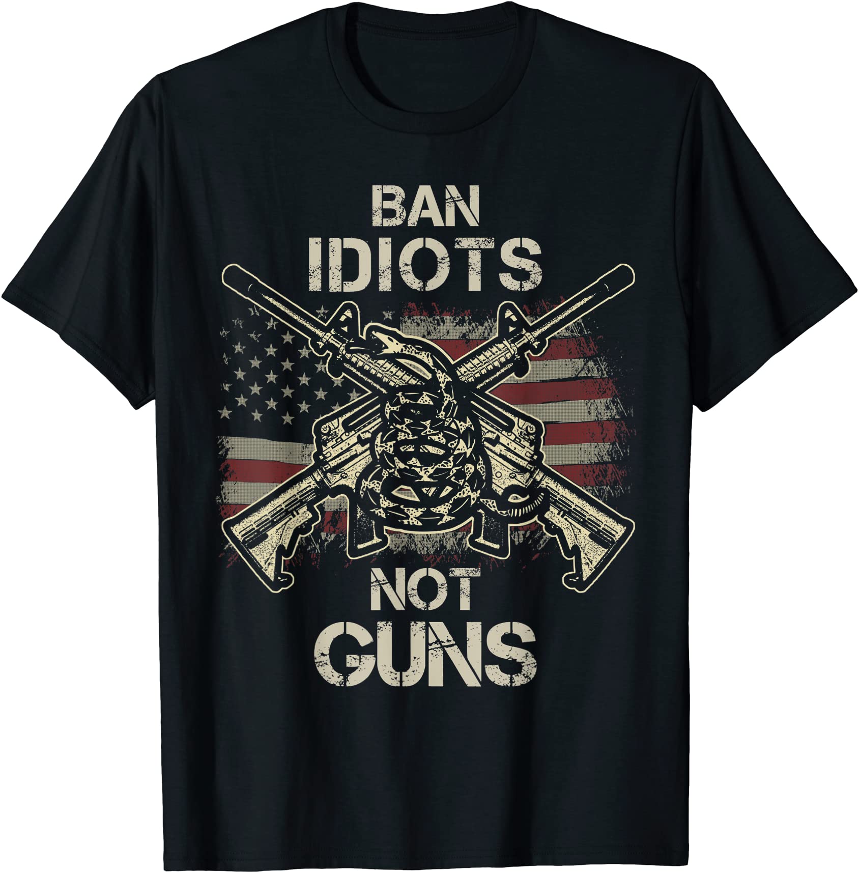 ban idiots not guns shirt american flag gun quote gift idea t shirt men