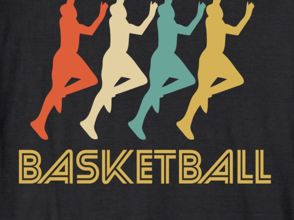 Basketball player retro pop art graphic long sleeve t shirt unisex