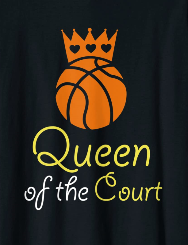 basketball shirts for girls teens queen court t shirt gift women