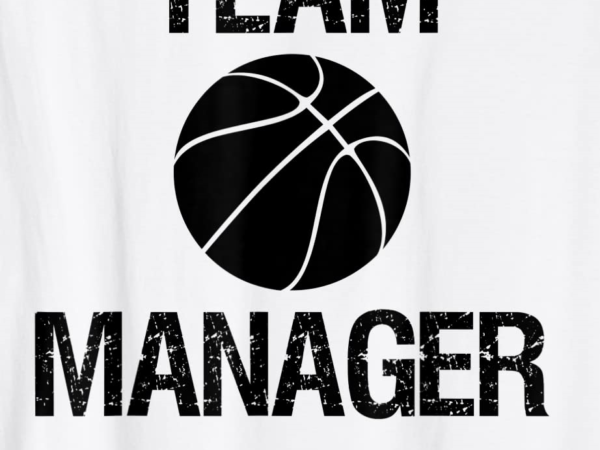 Basketball team equipment manager t shirt men