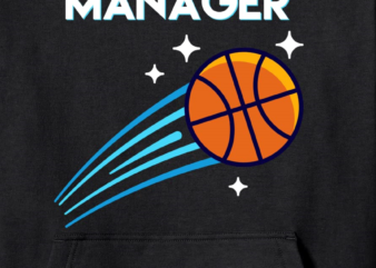 basketball team manager pullover hoodie unisex