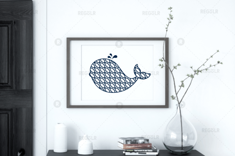 Whale Monogram SVG Bundle