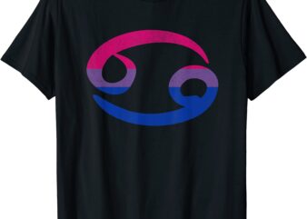 bisexual pride flag cancer zodiac sign t shirt men