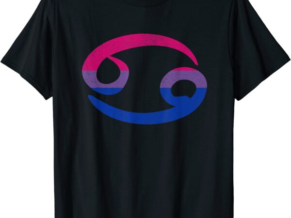 Bisexual pride flag cancer zodiac sign t shirt men