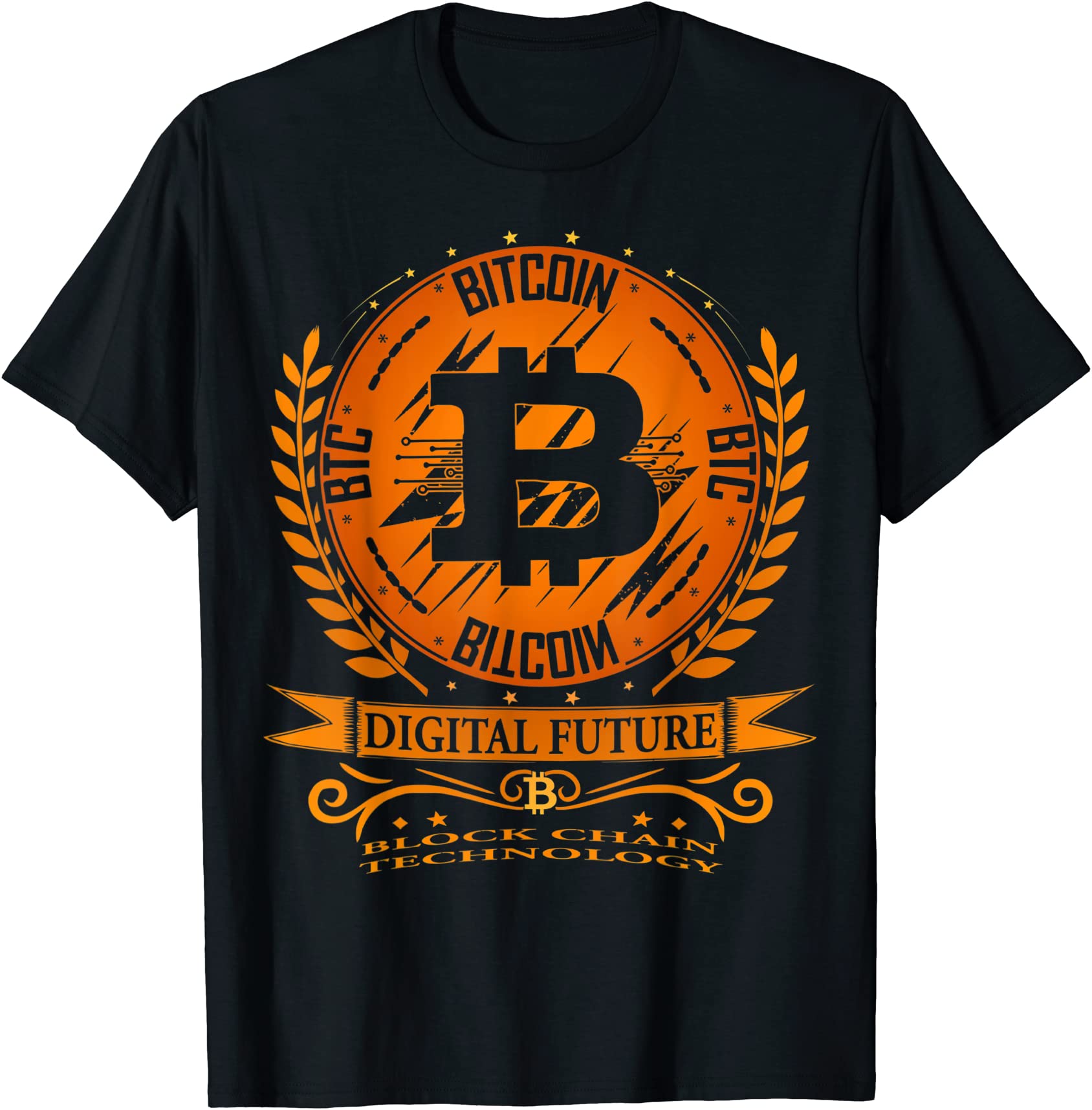 bitcoin btc block chain technology t shirt men - Buy t-shirt designs