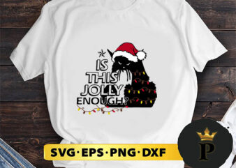 black cat SVG, Merry christmas SVG, Xmas SVG Digital Download t shirt template