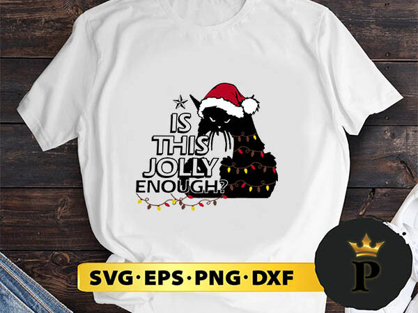 Black cat svg, merry christmas svg, xmas svg digital download t shirt template