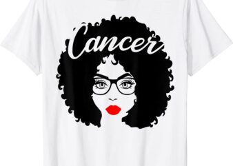 black queen birthday gift red lips afro diva cancer zodiac t shirt men
