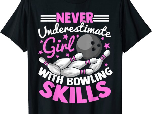 Bowling alley pins spare strike t shirt men