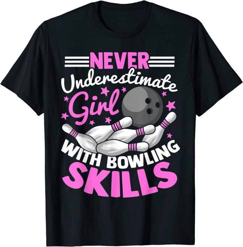 bowling alley pins spare strike t shirt men