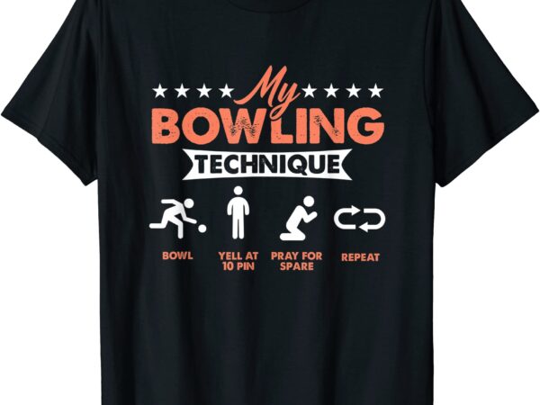 Bowling bowler bowlers bowling pin sports bowling alley gift t shirt men
