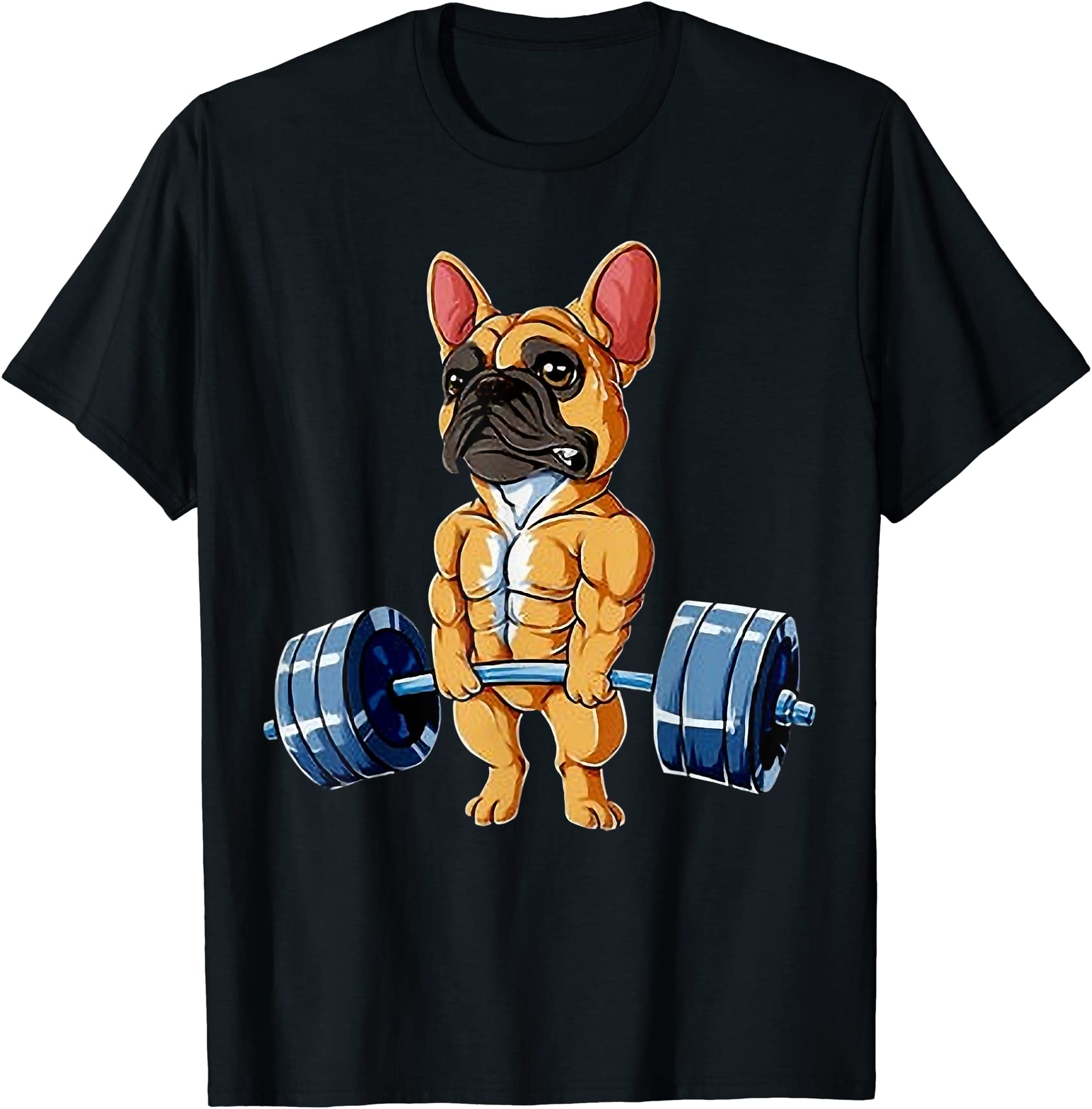 bulldog weight lifting dog gym t shirt men - Buy t-shirt designs