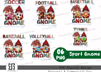 Sport Gnome Sublimation Bundle