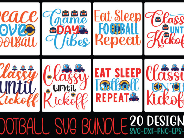 Football svg bundle svg cut file t shirt graphic design