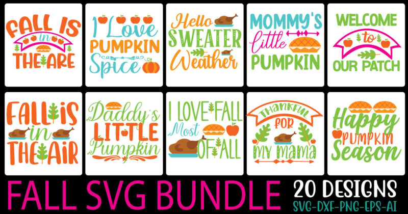 FALL SVG BUNDLE SVG Cut File