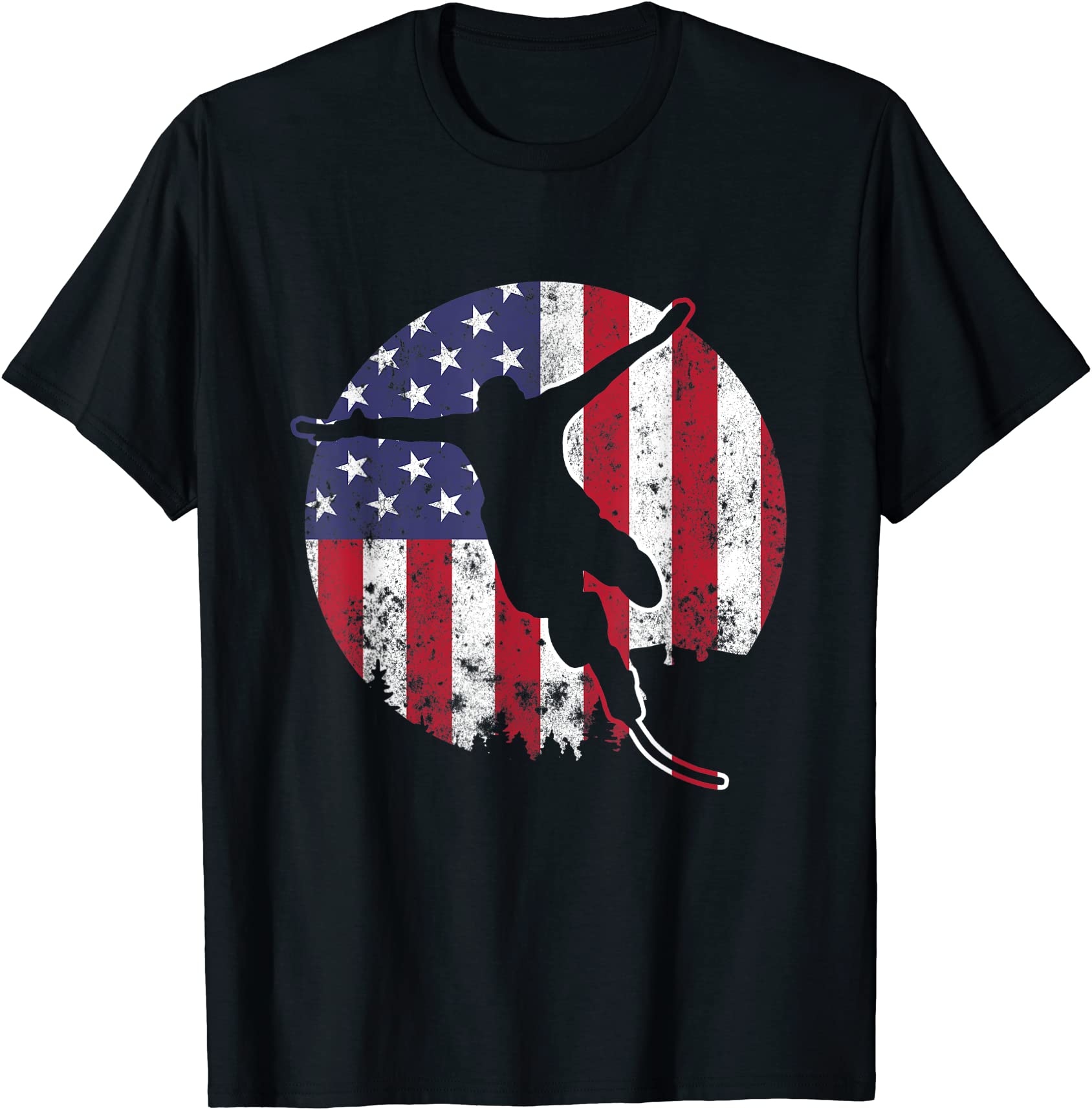 bungee jumping america flag bungy jumping flag t shirt men - Buy t ...
