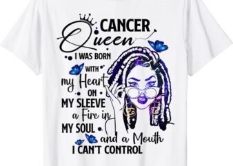 cancer girl afro locs girl zodiac signs birthday gift t shirt men
