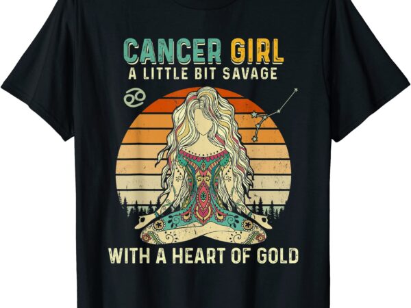 Cancer girl zodiac sign horoscope yoga lover for woman t shirt men