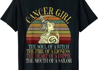 cancer girl zodiac sign june amp july birthday gift women t shirt men