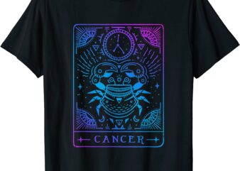 cancer hand drawn horoscope art astrology amp zodiac sign t shirt men