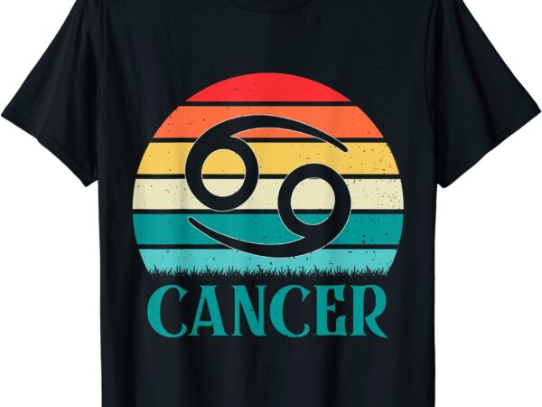 Cancer watercolor zodiac t shirt men