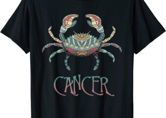 cancer zodiac sign celestial horoscope astrology birthday t shirt men