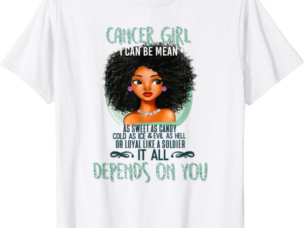 Cancer zodiac sign shirts for afro american girls and women t shirt men
