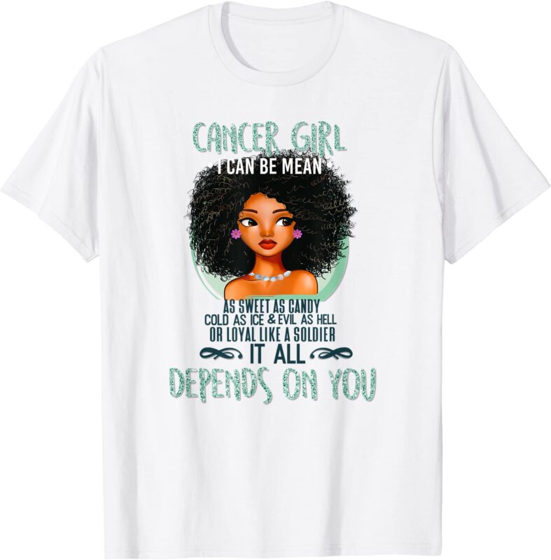cancer zodiac sign shirts for afro american girls and women t shirt men