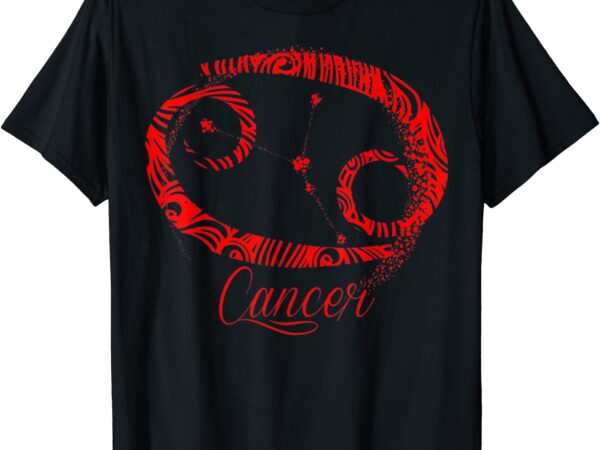 Cancer zodiac sign symbol stars june july birthday t shirt men