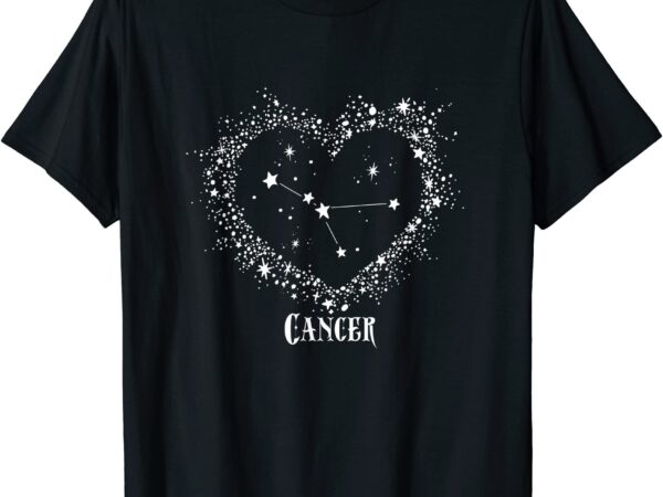 Cancer zodiac sign t shirt constellationhoroscope tees men