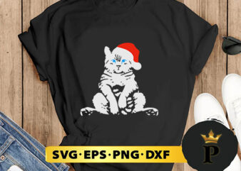 cat merry christmas ya filthy human SVG, Merry christmas SVG, Xmas SVG Digital Download t shirt vector file