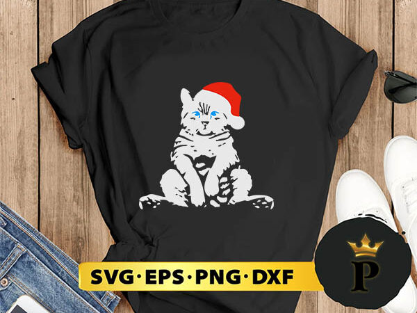 Cat merry christmas ya filthy human svg, merry christmas svg, xmas svg digital download t shirt vector file