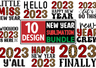 New year Sublimation Design Bundle